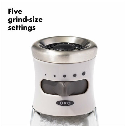 Contoured Mess-Free Salt Grinder - US 9898