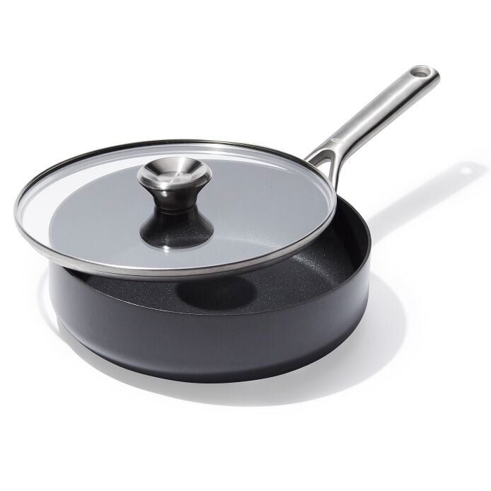 Ceramic Professional Non-Stick 3-Quart Sauté Pan with Lid - US 8296