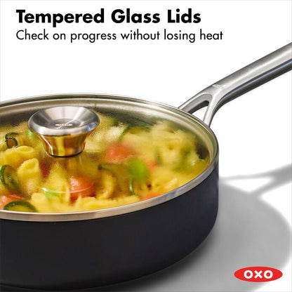 Ceramic Professional Non-Stick 3-Quart Sauté Pan with Lid - US 8296