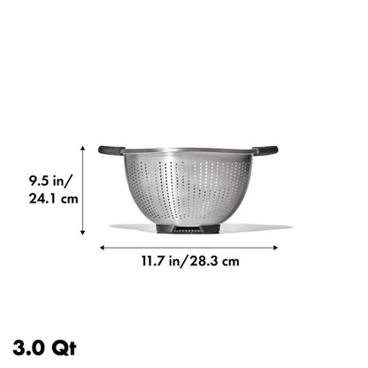 Stainless Steel 3 qt./ 2.8L Colander - US 9212