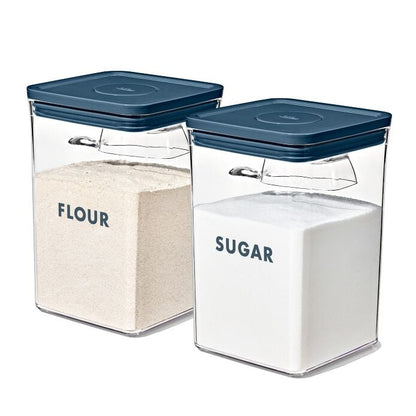 8-Piece Prelabeled Baking POP Container Set – Storm Blue - US 8487