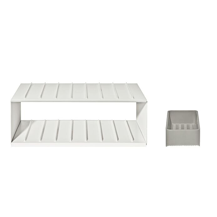 Water Bottle Organizer with Accessory Bin - US 0149
