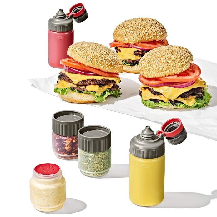 Outdoor 7-Piece Spice Shaker & Squeeze Bottle Set - US 3571