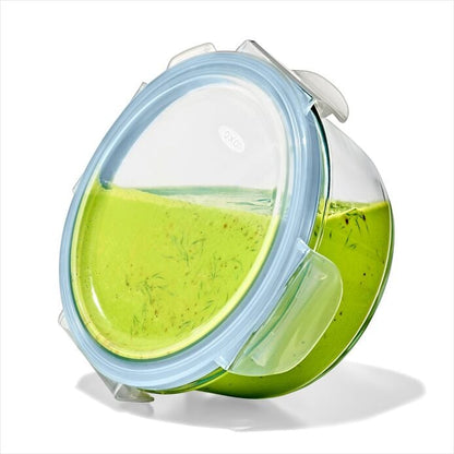 Smart Seal 4-Cup Glass Round Container - Arctic Blue - US 9367